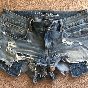 Distressed Jean Short